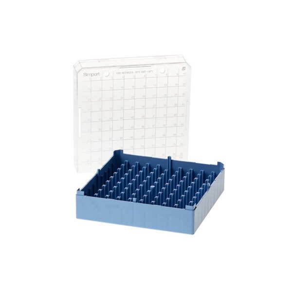Tube storage box, blue